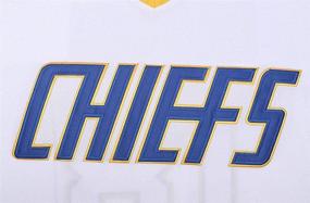 img 2 attached to Hanson Brothers Charlestown Chiefs Jersey: Authentic Slap Shot Movie Ice Hockey Gear