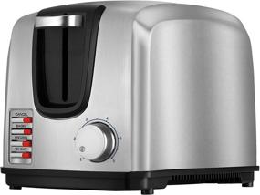 img 4 attached to 🍞 Modern Stainless Steel Silver 2-Slice Toaster - BLACK+DECKER T2707S