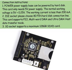 img 2 attached to Преобразуйте карту SD / SDHC в привод IDE 3.5" с адаптером от KOOBOOK: мужской адаптер IDE HDD 1 шт.