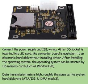 img 1 attached to Преобразуйте карту SD / SDHC в привод IDE 3.5" с адаптером от KOOBOOK: мужской адаптер IDE HDD 1 шт.