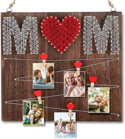 img 4 attached to 📸 ComboJoy Handmade 'MOM' Photo Frame - Memorable Gifts from Daughter & Son - Heart Design, Perfect Mothers' Day Gift