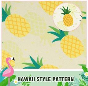 img 1 attached to Hawaii Style Dog Bandana 2 Pack - Pineapple Elements Summer Washable Triangle Scarf Holiday Accessories for Small Medium Large Pet Dogs by BINGPET