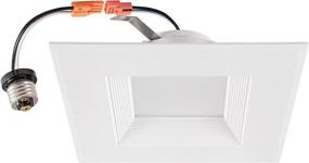 img 4 attached to 🔆 TriGlow T80621 12W Retrofit Downlight Kit: 100W Replacement, 6" Square Opening, Dimmable, 3000K, E26 Base - ETL & Energy Star Qualified