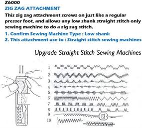 img 1 attached to 🧵 DREAMSTITCH Z6000 Нож для строчки Зигзаг для швейных машин Alphasew и Singer - Опция для низкой шпули