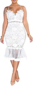 img 4 attached to Lace White Dress Women Sexy Women's Clothing and Dresses