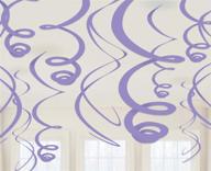 amscan purple plastic swirls decoration logo