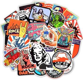 img 3 attached to Vinstickers: Personalize Your Gear with 50 Retro Vinyl Adults Stickers - Laptop, Car, Helmet, Skateboard, Luggage & More!