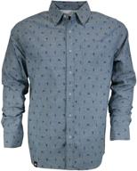 showboat oxford shirt charcoal large логотип