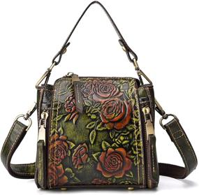 img 4 attached to 👜 Stylish and Practical Crossbody Genuine Leather Vintage Satchels for Women: Handbags, Wallets, and Satchels