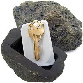 img 4 attached to 🔑 RamPro Camouflaged Spare Key Rock - Authentic Stone Appearance - Ideal for Outdoor Garden or Yard, Geocaching (1)