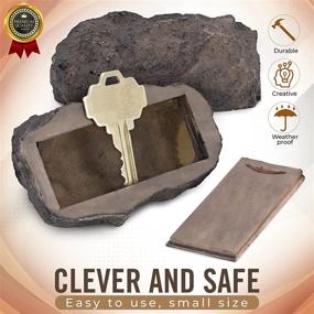 img 1 attached to 🔑 RamPro Camouflaged Spare Key Rock - Authentic Stone Appearance - Ideal for Outdoor Garden or Yard, Geocaching (1)