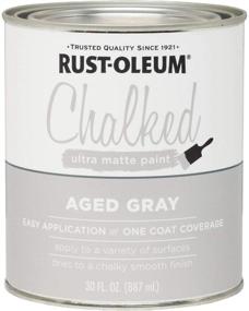 img 1 attached to 🎨 Rustoleum 285143: 30 Oz Aged Gray Chalked Ultra Matte Paint – Premium Finish for Timeless Elegance