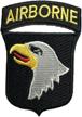 airborne screaming embroidered applique paratrooper logo