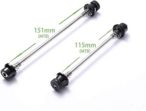 img 1 attached to 🔒 Wileoone M5 Hex Head Anti-Theft Quick Release Secure Lock Skewers Set for Cycling Wheels - Hex Locking Skewers