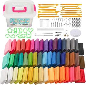 img 4 attached to 🎨 Holicolor Polymer Clay: Ultimate Oven Bake Modeling Clay Kit with Sculpting Tools, Roller, and Jewelry Making Accessories – Perfect for Kids and Beginners!