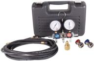 🌡️ fjc 6750 black/chrome aluminum hvac manifold gauge set logo