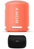 sony xb13 extra bass portable ip67 waterproof/dustproof wireless speaker (coral) with knox gear hard shell case bundle (2 items) logo