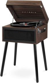 img 1 attached to 🎶 Enhance your Music Experience with the Victrola Bluetooth Record Player Stand and 3-Speed Turntable