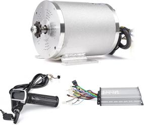 img 4 attached to High Performance Electric Brushless DC Motor Kit, 48V 2000W 4300RPM, with Controller and LCD Throttle - Perfect for Electric Scooters, Bicycles, and Motorcycles