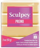 sculpey premo polymer oven-bake clay, ecru - non toxic, 2 oz. bar - ideal for jewelry making, holiday crafts, diy, mixed media & home décor - premium clay for clayers and artists logo