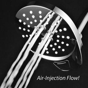 img 1 attached to Enhance Your Shower Experience with the AirJet-400 High Pressure Luxury Multi-Function Shower Head: Powerful Water Flow with Reduced Consumption and Contemporary Design!