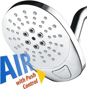 img 3 attached to Enhance Your Shower Experience with the AirJet-400 High Pressure Luxury Multi-Function Shower Head: Powerful Water Flow with Reduced Consumption and Contemporary Design!