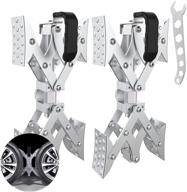 🔒 sulythw rv wheel chock stabilizer scissor - keep your travel trailer secure with tire x chocks - 2 sets! logo