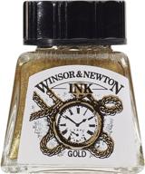 чернило для рисования winsor & newton, 14 мл, золото логотип