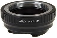 📷 fotodiox lens mount adapter for leica m-coding - m42 type 2 screw mount lens to leica m mount rangefinder camera body logo