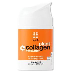 img 4 attached to 🧖 Revive Skin Youthfulness with Touch Collagen Moisturizer: Anti-Aging, Hyaluronic Acid, Coenzyme Q10, Vitamins A, E, C – Combat Wrinkles and Fine Lines – 1.7 oz Day & Night Cream