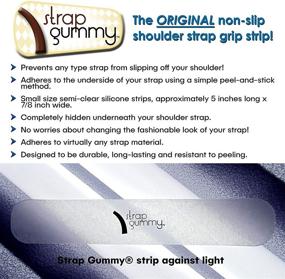 img 2 attached to 👜 Sleek and Secure Strap Gummy Slips Shoulder Strips: Ultimate Support for Any Occasion