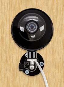 img 3 attached to 🔒 100% Weatherproof Outdoor Case and Flexible Wall Mount for Nest Cam & Dropcam Pro - Enhance Day & Night Vision - Prevent Overheating with Built-In Heat Sink (Black)