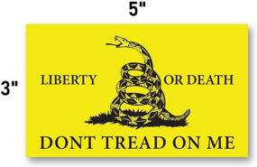 img 1 attached to Liberty Sticker 3 Pack Durable Gadsden
