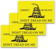 liberty sticker 3 pack durable gadsden logo
