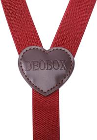 img 1 attached to Свадебные подтяжки и галстук-бабочка в комплекте для мальчиков DEOBOX