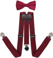 wedding suspenders and bow tie set for deobox boys logo