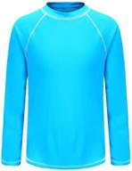safe & stylish: shirt sleeve shirts protection swimsuits for boys - essential swimwear logo