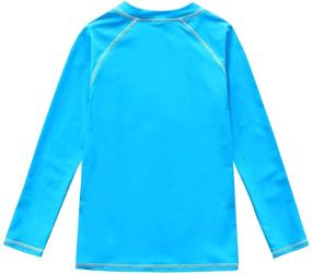 img 1 attached to Safe & Stylish: Shirt Sleeve Shirts Protection Swimsuits for Boys - Essential Swimwear