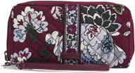 🔒 enhanced security and style: vera bradley cotton accordion wristlet with rfid protection logo