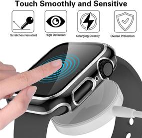 img 3 attached to GEAK Case Compatible For Apple Watch 38Mm Series 1/2/3 Built-In Screen Protector