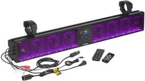 img 3 attached to Звуковая панель BOSS Audio Systems BRT36RGB: 36-дюймовая широкая звуковая панель для квадроциклов и мотовездеходов - влагозащищенная, аудио Bluetooth, усиленная, порт USB, RGB-подсветка