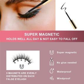 img 1 attached to ToyRis Magnetic Eyelashes Eyeliner Kit