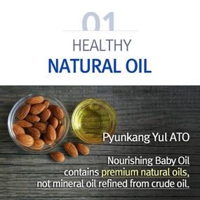 img 1 attached to 👶 PYUNKANG YUL ATO Nourishing Baby Oil - Premium Natural Oil for Peaceful Baby Skin - Multi-Moisture Formula - Sweet Almond, Sunflower Seed, and Olive Oil Blend - Soothing Baby Irritation with Bergamot Oil - 6.42 Fl oz