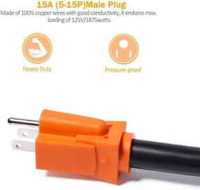 img 1 attached to 🔌 MICTUNING 27.5 Inch 45 AMP Electrical Adapter | 10 Gauge Heavy Duty Cord Cable