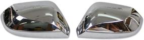 img 4 attached to Enhance and Protect Your Toyota Camry 2018-2019: Rqing Rear View Mirror Guard Cover Trims (Chrome)