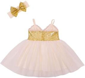 img 3 attached to 💖 Sparkling Cilucu Baby Girl Sequin Tutu Dress: Perfect Flower Girl Dress for Weddings and Princess-Like Occasions