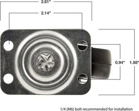 img 2 attached to Поворотное тяжелое резиновое колесико