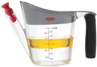 🍲 efficient 2-cup oxo good grips fat separator - clear/white/black: a must-have for mess-free cooking logo