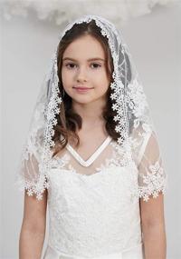 img 1 attached to Повязка на голову с цветочным принтом Flowergirl Bridal Grils