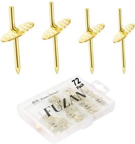 img 4 attached to 🔨 Professional 72 pcs Picture Hangers Kit: Assorted Sizes, Iron Alloy Hooks for Clocks, Mirrors & Jewelry – Wooden/Drywall Hanging Hardware Included